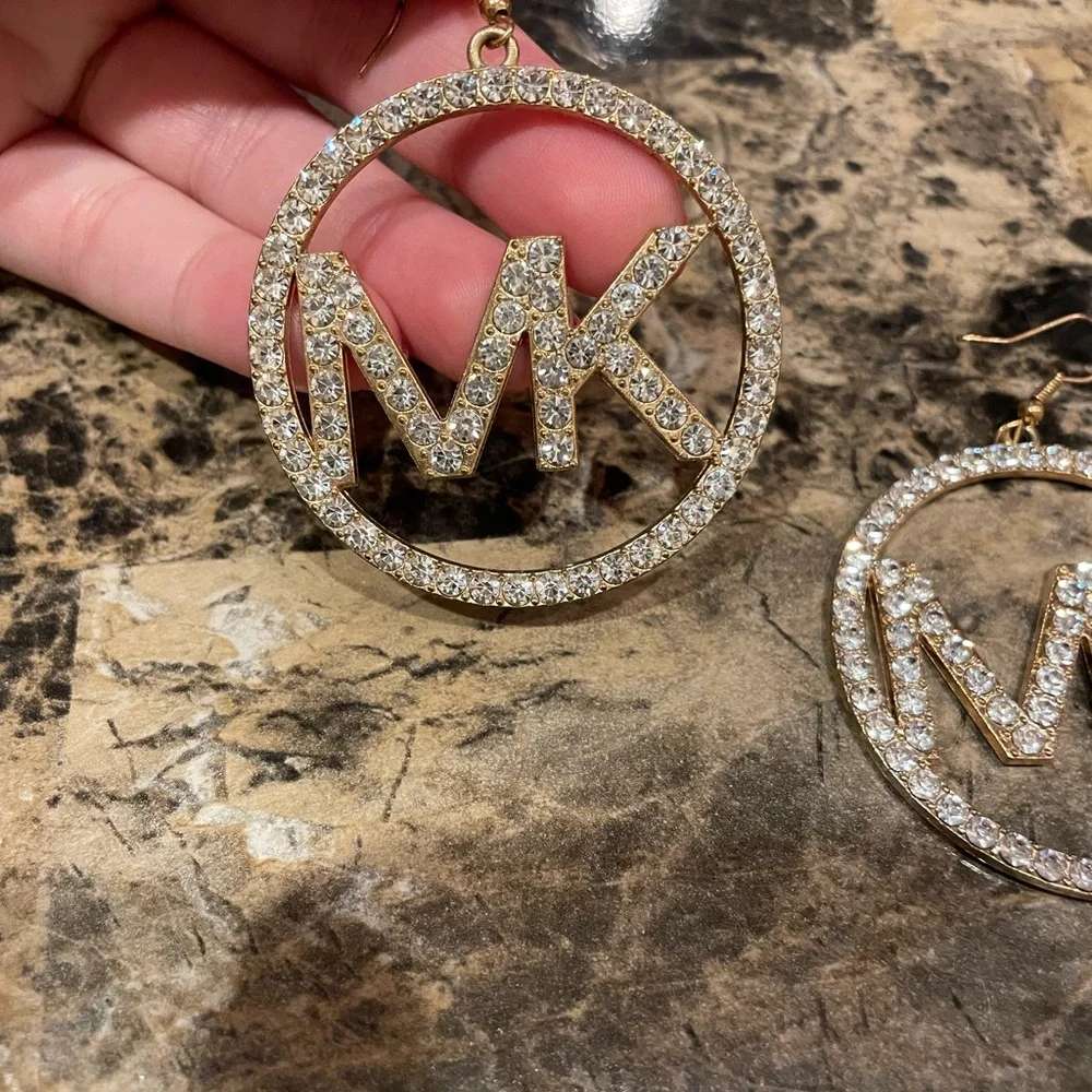 Michael Kors Bling Logo Earrings - Picture 3 of 7